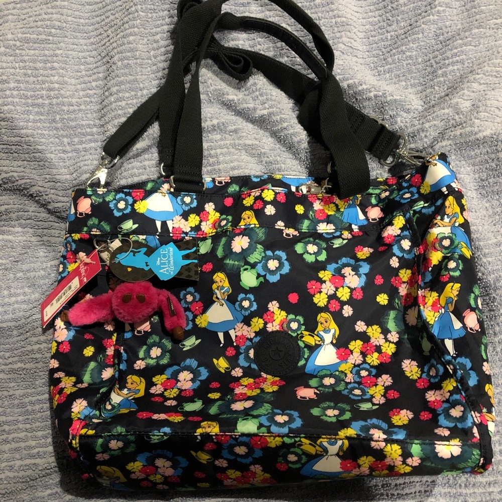 NWT DISNEY’S ALICE IN WONDERLAND KIPLING BAG